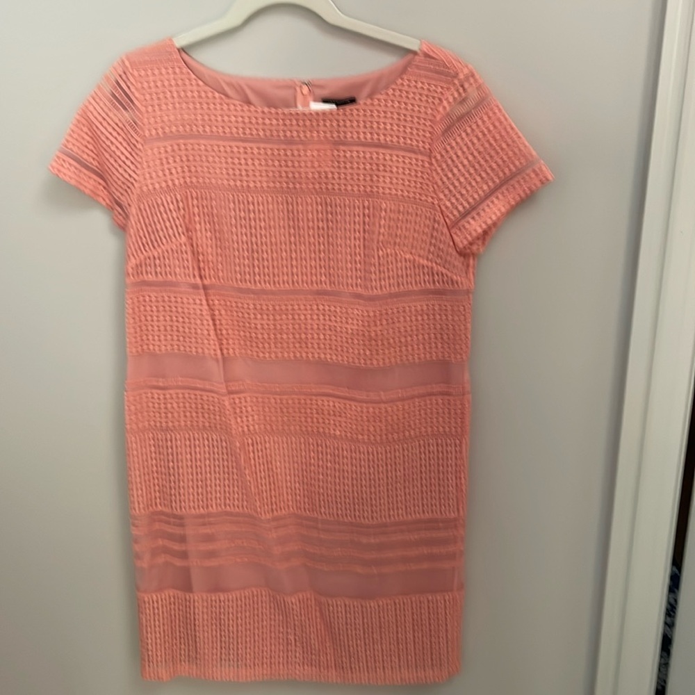 NWT Ann Taylor Pink Short Sleeve Dress, size S